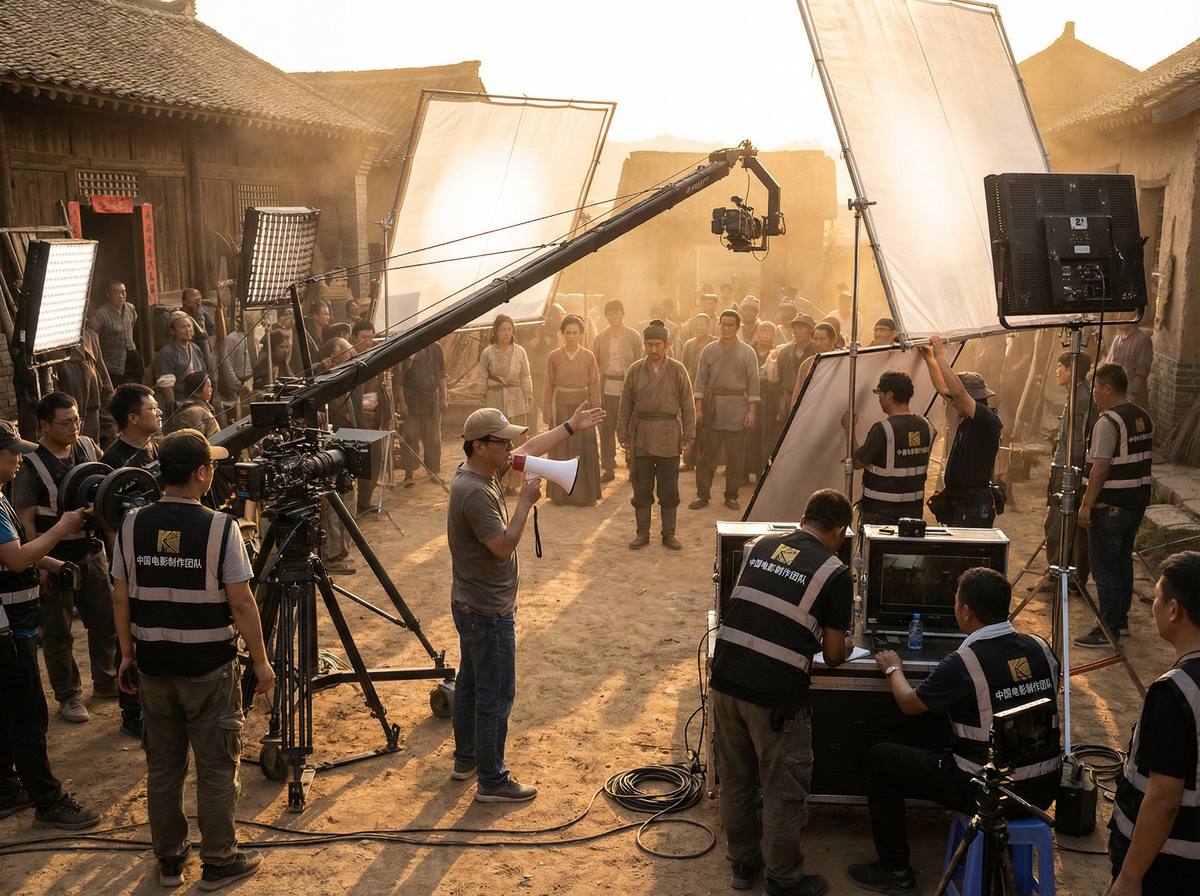 国产主播【国产主播视频演示】专业影视制作现场全记录：导演、摄影与灯光团队协作视频